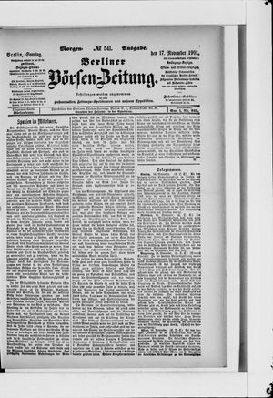 Berliner Börsen-Zeitung vom 17.11.1901