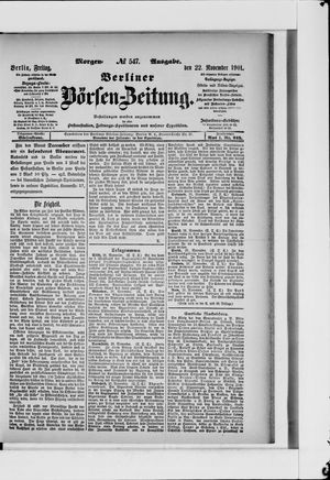 Berliner Börsen-Zeitung vom 22.11.1901