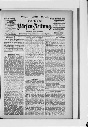Berliner Börsen-Zeitung vom 24.11.1901