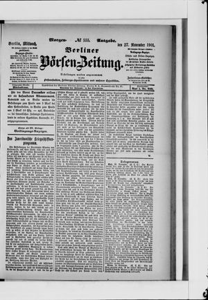 Berliner Börsen-Zeitung on Nov 27, 1901