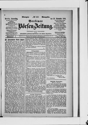 Berliner Börsen-Zeitung vom 28.11.1901
