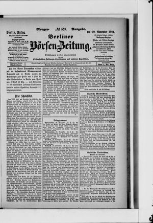 Berliner Börsen-Zeitung vom 29.11.1901