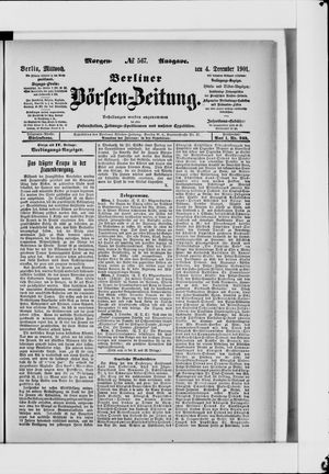 Berliner Börsen-Zeitung vom 04.12.1901