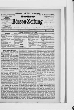 Berliner Börsen-Zeitung vom 12.12.1901