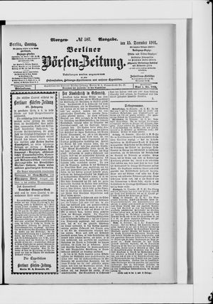 Berliner Börsen-Zeitung vom 15.12.1901