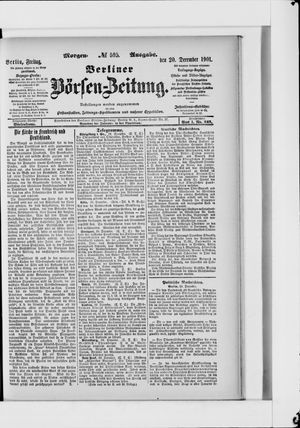 Berliner Börsen-Zeitung vom 20.12.1901