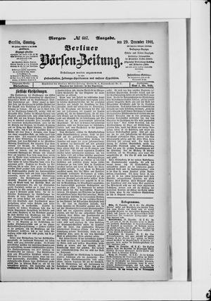 Berliner Börsen-Zeitung vom 29.12.1901