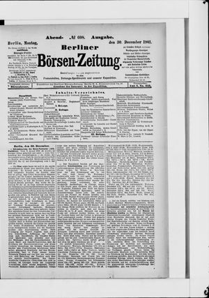 Berliner Börsen-Zeitung vom 30.12.1901