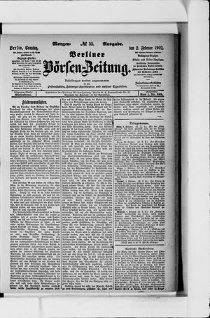 Berliner Börsen-Zeitung vom 02.02.1902