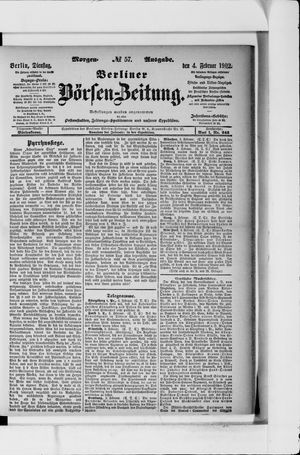 Berliner Börsen-Zeitung vom 04.02.1902