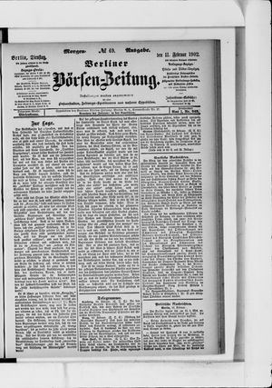 Berliner Börsen-Zeitung vom 11.02.1902