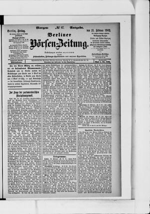 Berliner Börsen-Zeitung vom 21.02.1902