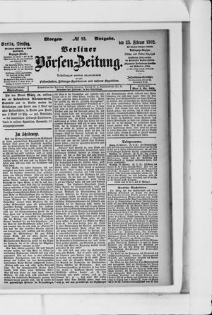 Berliner Börsen-Zeitung on Feb 25, 1902