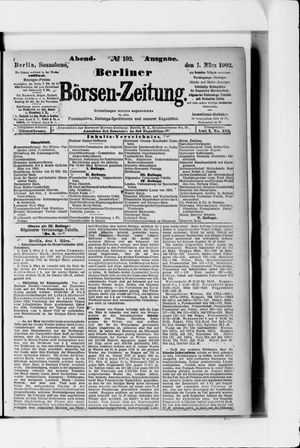 Berliner Börsen-Zeitung vom 01.03.1902