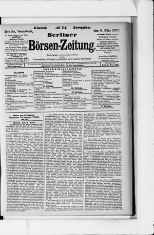 Berliner Börsen-Zeitung on Mar 8, 1902
