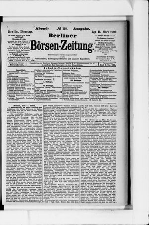 Berliner Börsen-Zeitung on Mar 11, 1902