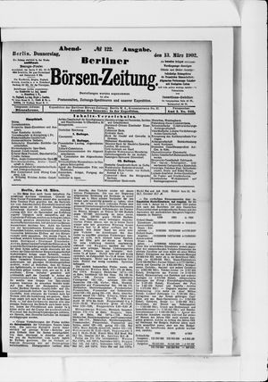 Berliner Börsen-Zeitung on Mar 13, 1902
