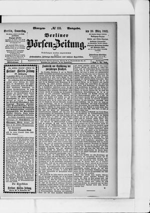 Berliner Börsen-Zeitung on Mar 20, 1902
