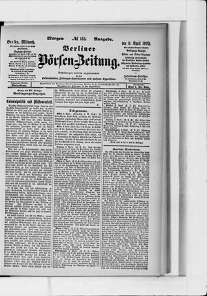 Berliner Börsen-Zeitung vom 09.04.1902