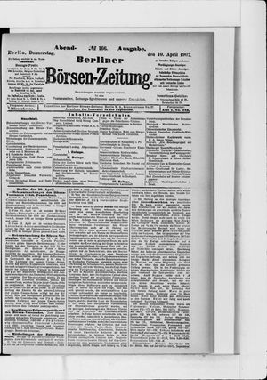 Berliner Börsen-Zeitung vom 10.04.1902