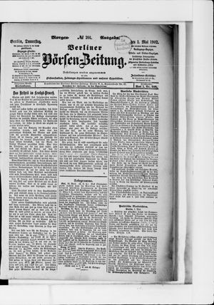 Berliner Börsen-Zeitung vom 01.05.1902