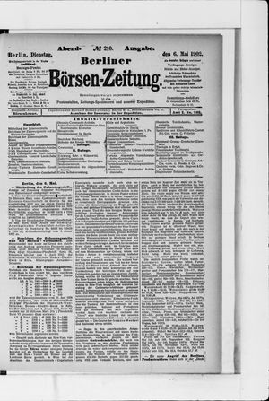 Berliner Börsen-Zeitung vom 06.05.1902