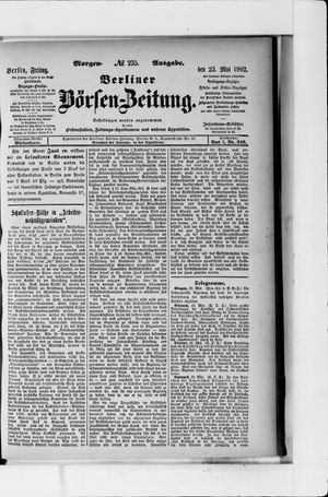 Berliner Börsen-Zeitung on May 23, 1902