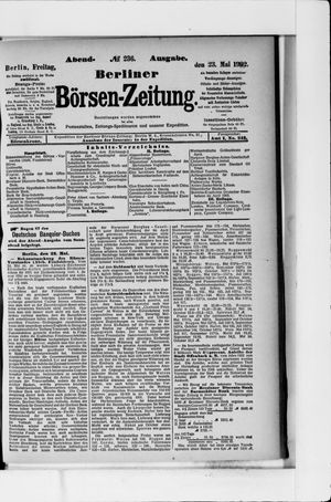 Berliner Börsen-Zeitung on May 23, 1902