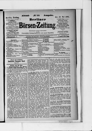 Berliner Börsen-Zeitung vom 30.05.1902