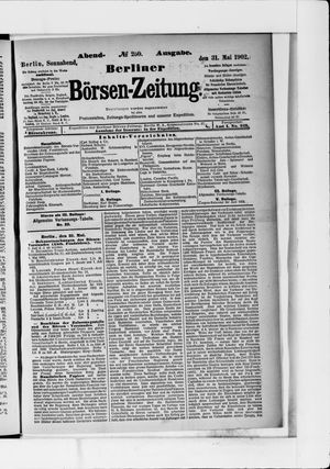 Berliner Börsen-Zeitung vom 31.05.1902
