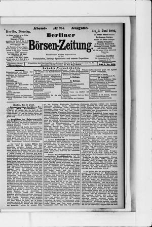 Berliner Börsen-Zeitung vom 03.06.1902