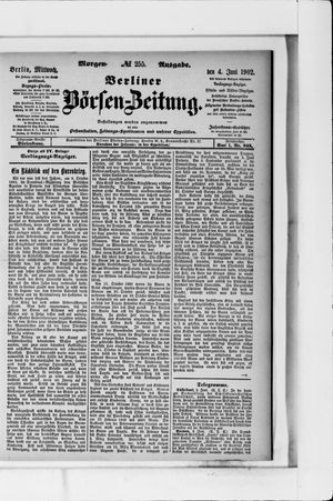 Berliner Börsen-Zeitung vom 04.06.1902