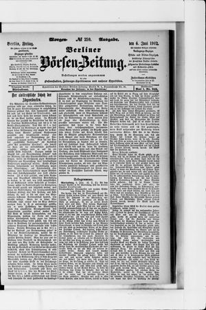 Berliner Börsen-Zeitung vom 06.06.1902