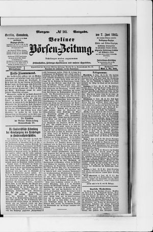 Berliner Börsen-Zeitung vom 07.06.1902