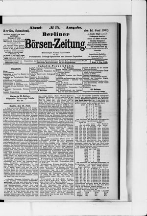 Berliner Börsen-Zeitung vom 14.06.1902
