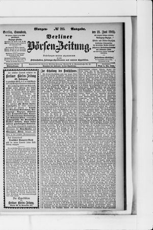 Berliner Börsen-Zeitung vom 21.06.1902
