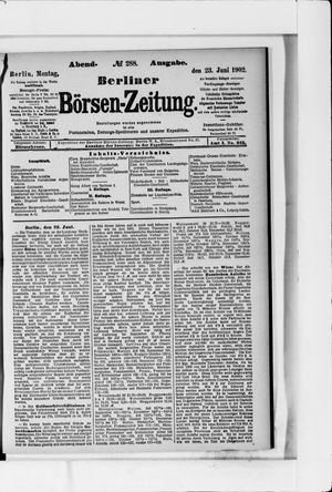 Berliner Börsen-Zeitung vom 23.06.1902