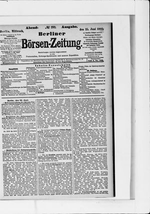 Berliner Börsen-Zeitung on Jun 25, 1902