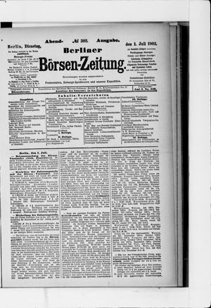 Berliner Börsen-Zeitung vom 01.07.1902