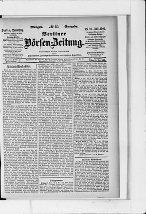 Berliner Börsen-Zeitung on Jul 10, 1902