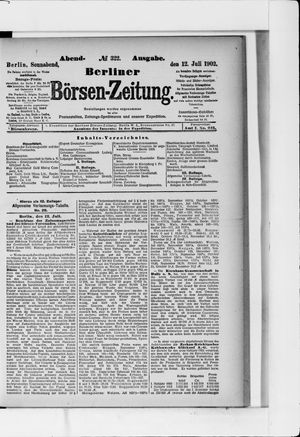 Berliner Börsen-Zeitung on Jul 12, 1902