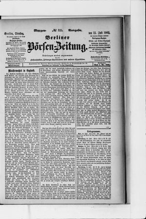Berliner Börsen-Zeitung vom 15.07.1902