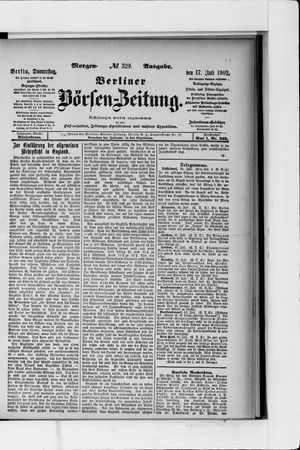 Berliner Börsen-Zeitung vom 17.07.1902