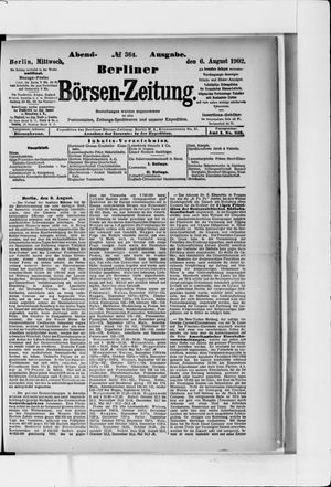 Berliner Börsen-Zeitung vom 06.08.1902