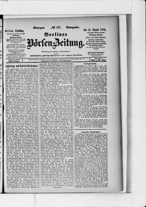 Berliner Börsen-Zeitung vom 12.08.1902