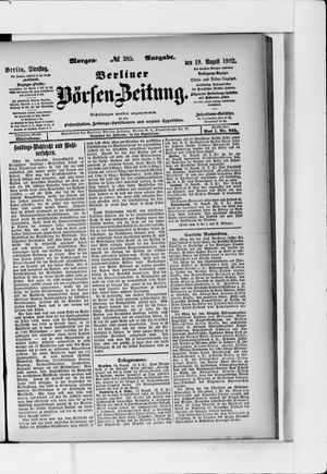 Berliner Börsen-Zeitung vom 19.08.1902