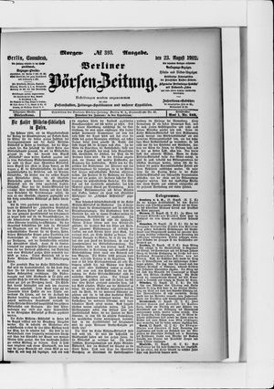 Berliner Börsen-Zeitung vom 23.08.1902