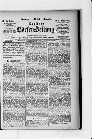 Berliner Börsen-Zeitung vom 29.08.1902