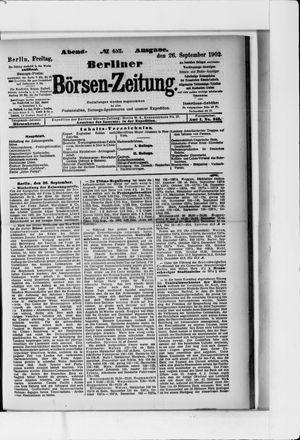 Berliner Börsen-Zeitung vom 26.09.1902