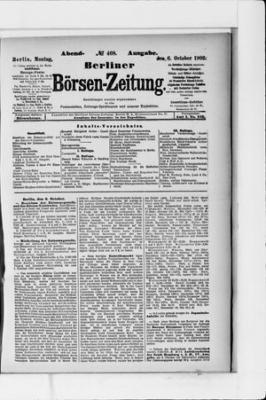 Berliner Börsen-Zeitung vom 06.10.1902
